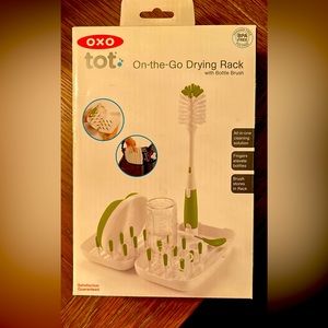 OXO tot On-the-Go Drying Rack with Bottle Brush